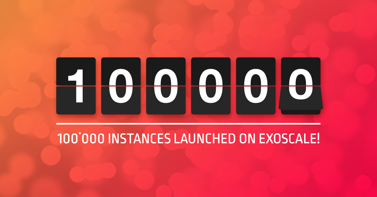 100,000 instances on Exoscale